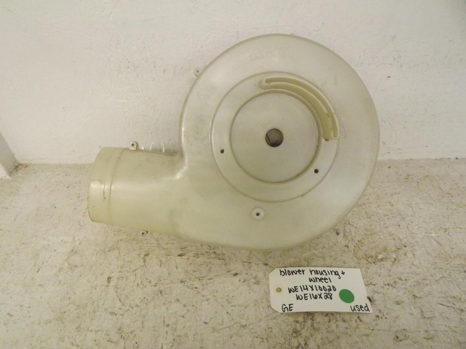 GE Dryer WE14X10020 WE16X28 Blower Housing & Wheel Used GE Dryer WE14X10020 WE16X28 Blower Housing & Wheel Used
